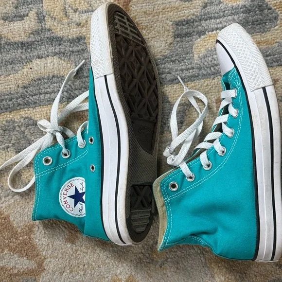 Converse high top sneakers, turquoise - Picture 7 of 10